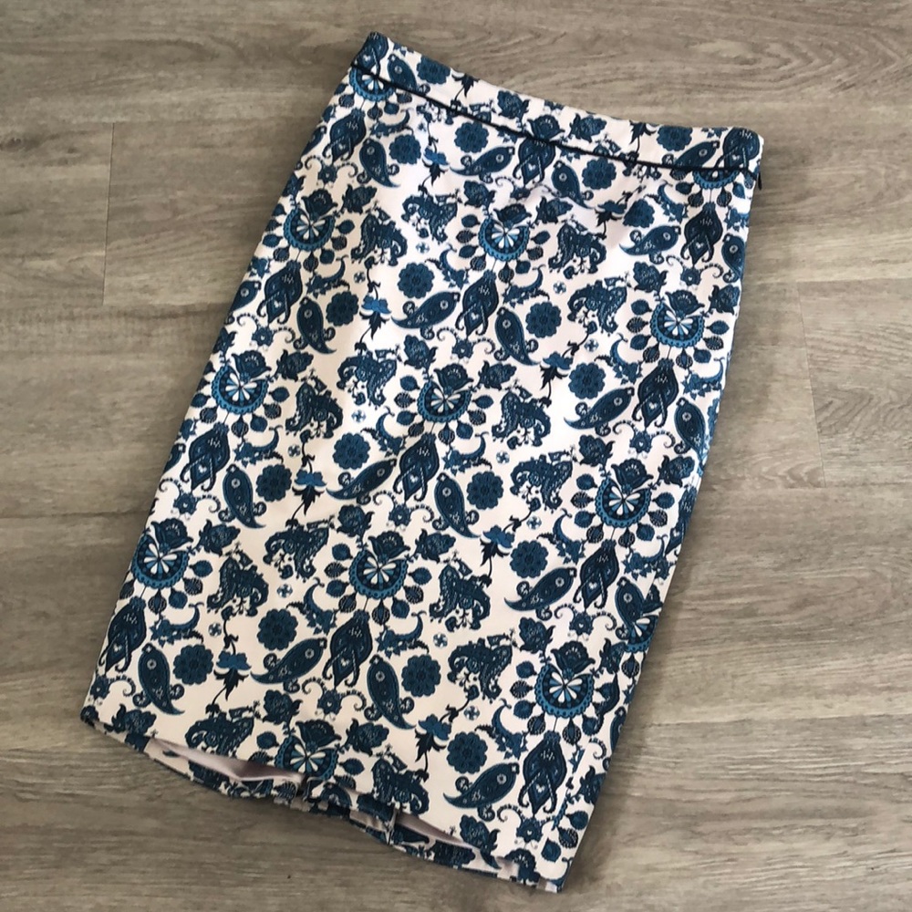 Ted Baker London Paisley Design Pencil Skirt